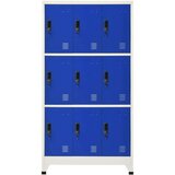  S ključem sivo-plavi 90 x 45 x 180 cm čelični | shoptok.hr