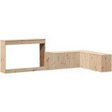  Noćni ormarić s radnim stolom 222x122x75 cm od masivne borovine | shoptok.hr