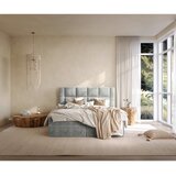 Boxxx POSTELJA Z VZMETNICO 160 cm x 200 cm , tekstil svetlo siva | Shoptok.si