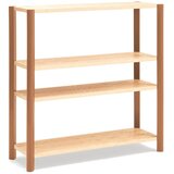 Teulat Ciglasti/u svijetloj prirodnoj boji regal u dekoru hrasta 126x128x43 cm Bona – | shoptok.hr