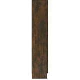 Vitrina boja dimljenog hrasta 82 5 x 30 5 x 185 5 cm drvena | shoptok.hr