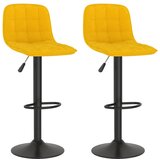 Furnova Barski stolčki 2 kosa rumen žamet, (22055996) | Shoptok.si
