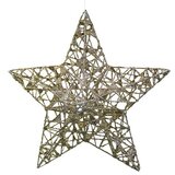  Okrasek za božično drevo zvezda z bleščicami barve šampanjca (Zlate barve, Žica, Oglate oblike) | Shoptok.si