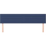  Posteljno vzglavje 2 kosa modro 80x5x78/88 cm blago, (20953598) | Shoptok.si