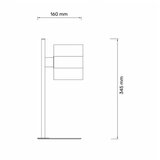  talia 56 stona lampa 1*E14 crna/hrom | ePonuda.com