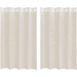 Voile zavjese s ušicama 2 kom krem 140x175 cm | shoptok.hr
