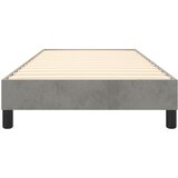  Okvir za krevet s oprugom svjetlosivi 80x200 cm baršunasti | shoptok.hr