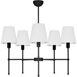  Luster na šipci MADELA 5xE14/40W/230V bela/crna | Eponuda.com