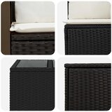  Set sofe 6 kom. Crna i krem-bijela Poli Rattan i čelik | shoptok.hr