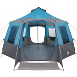  Kabinski šator s krovom Plava i siva 405 x 405 x 273 cm | shoptok.hr