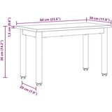  Stolić za kavu Crni hrast 60 x 30 x 36 cm Konstruirano drvo | shoptok.hr