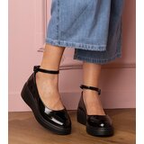 Gemre Black patent leather platform oxfords Tanga | Shoptok.si