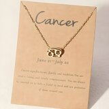IZMAEL Ogrlica Zodijak - Zlatna / Rak | shoptok.hr