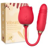 Sensation Luxe Ruža multifunkcionalni vibrator sa usisavanjem i penetrirajućim dodatkom