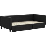  Dnevni krevet na razvlačenje s ladicama crni 90x190 cm tkanina | shoptok.hr