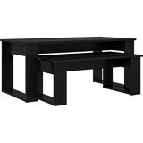  Set stolića za kavu 2 pcs Crni hrast Konstruirano drvo | shoptok.hr