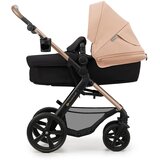 Kinderkraft Voziček Moov 2 3v1 MINK PRO, peščeno bež breskev | Shoptok.si