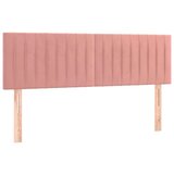 vidaXL Krevet s oprugama i madracem ružičasti 140x200 cm baršunasti | shoptok.hr