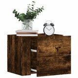 vidaXL Stenska nočna omarica dimljen hrast 45x30x35 cm Cene