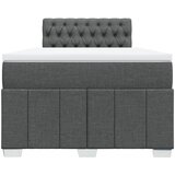  Krevet box spring s madracem tamnosivi 120 x 190 cm tkanina | shoptok.hr