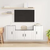 vidaXL 3-dijelni set TV ormarića bijeli od konstruiranog drva | shoptok.hr