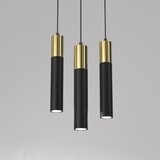  Luster na sajli CASSA 3xGU10/8W/230V crna/zlatna | Eponuda.com