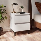The Living Store Nočna omarica bela 40x35x50 cm iverna plošča - Nočna Omarica, (21421007) | Shoptok.si