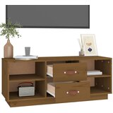 The Living Store ormarić smeđa boja meda 100 x 34 x 40 cm od masivne borovine | shoptok.hr