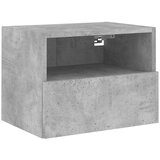  5-dijelni zidni TV elementi svjetlima boja betona drveni | shoptok.hr