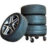  Kolica za biljke s kotačima 3 kom promjer 40 cm crna 275 kg | shoptok.hr