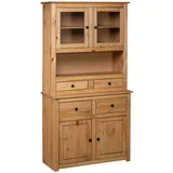 Visoka omara 93x40,5x180 cm trdna borovina Range