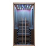 Sanotechnik infracrvena sauna Carbon 1 (1.750 W, 9 karbonsko-magnezijskih grijaćih ploča, 130 x 100 x 195 cm) | shoptok.hr