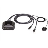 Aten 2-Port USB-C 4K DisplayPort KVM Switch with Remote Port Selector | shoptok.hr
