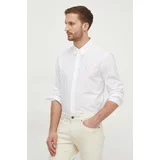 Just Cavalli Bombažna srajca moška, bela barva