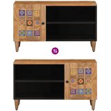 TV ormar s pohranom Prirodna 80 x 33 x 46 cm Čvrsto drvo manga | shoptok.hr
