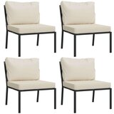  9-dijelna vrtna garnitura s jastucima boje pijeska čelična | shoptok.hr