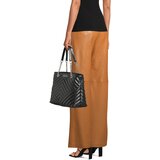 Armani Exchange Nakupovalna torba črna / srebrna | Shoptok.si