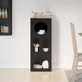  Strani šal Črna 40 x 35 x 100,5 cm Konstruiran les, (5000108057) | Shoptok.si