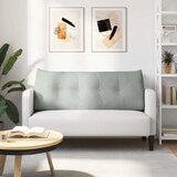 Jastuk za leđa Svijetlo siva 120 x 24 x 50 cm Baršun | Eponuda.ba