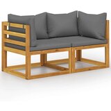  Klop za 2 osebi s temno sivimi blazinami | Shoptok.si
