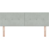 vidaXL LED Uzglavljem S dugmadi u svijetlosivoj boji 72 cm od Baršuna | shoptok.hr