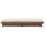 Kave Home Leseni vrtni ležalnik v beli in naravni barvi Turqueta - | Shoptok.si