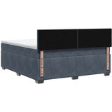 Krevet s box springom madracem i LED-om Tamnosiva 160 x 200 cm - Tamnosiva 160 x 200 cm Prošiveno gumbima | shoptok.hr