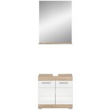 MID.YOU Kopalnica Lambada, Barva Hrasta, Bela, 2-Delna | Shoptok.si
