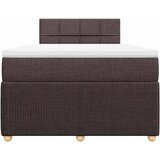  Krevet box spring s madracem tamnosmeđi 120 x 190 cm od tkanine | shoptok.hr