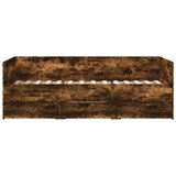 vidaXL Dnevni krevet s ladicama boja dimljenog hrasta 75x190 cm drveni | shoptok.hr