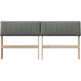  Tapecirani uzglavlje Tamno siva 160 cm Čvrsto borovo drvo | shoptok.hr
