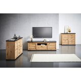 Hom`in komoda, barve hrasta, temno siva | Shoptok.si