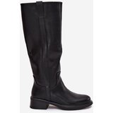 Boto Women's Officer Boots On Low Heel Insulated Black Averna | ePonuda.com