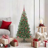 vidaXL Božično drevo med 150 LED z stojalom Zelena 120 cm PVC | Shoptok.si